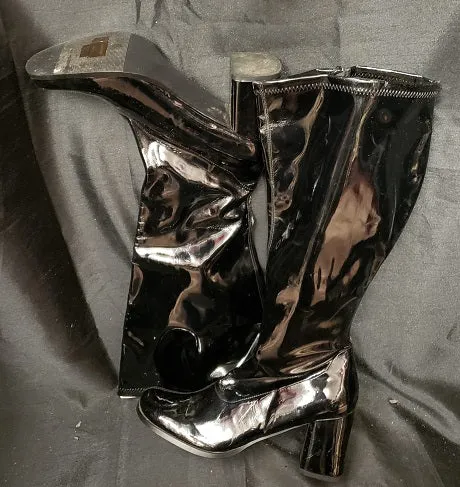 3" Gogo -- Women's Dress Boot -- Wide Calf -- Black Patent