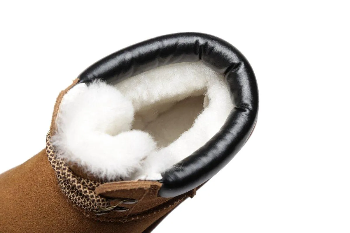 Fashion Boots Dara Cow Suede Sheepskin Lining