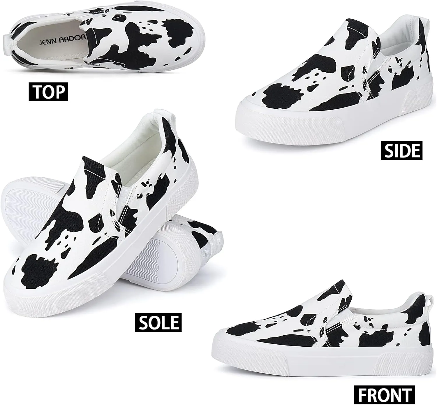 JENN ARDOR Slip On Sneakers Women Comfortable Walking Slip On Shoes Women Memory Foam Womens Fashion Loafers for Women Casual Shoes for Women Flats